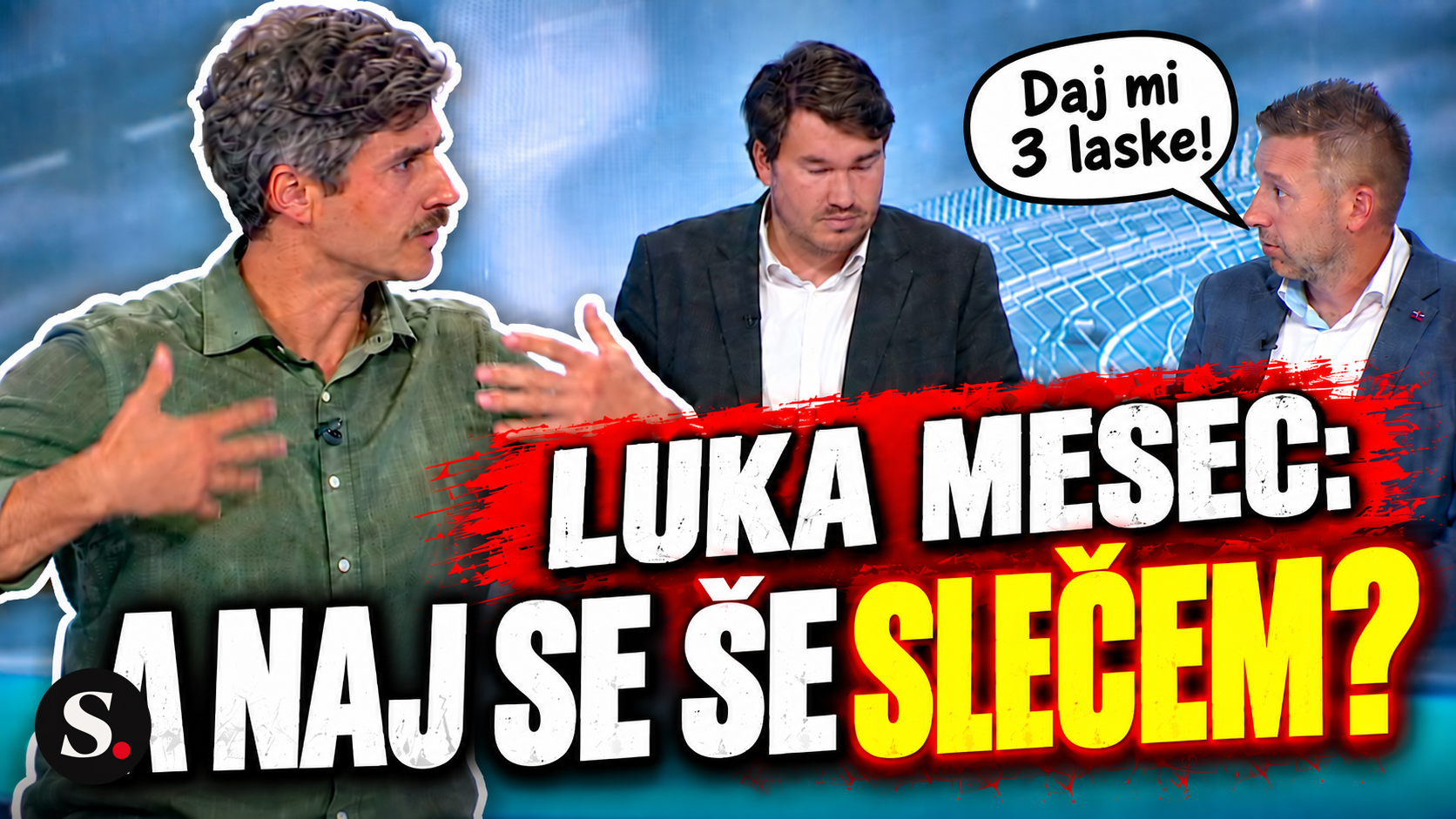 Reberšek v Tarči: Luki Mescu ponudil škarje za testiranje na kokain. Mesec ”A naj se še slečem”